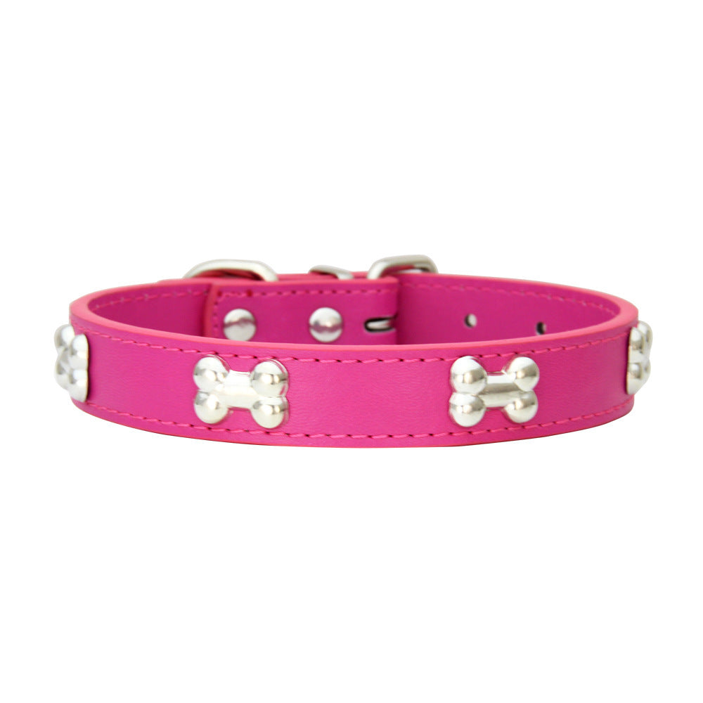 New Product Pet Supplies Collar PU Leather Dog Leash Accessories