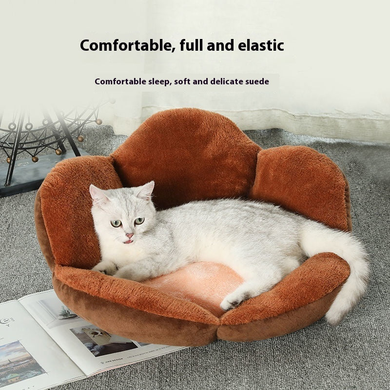 Internet Celebrity Dog's Paw Cat Nest Dog Bed Four Seasons Universal Pet Warm