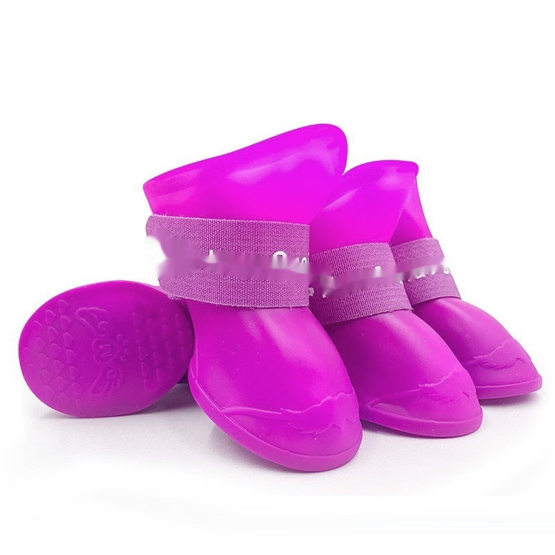 Creative Anti Slip Soft Soled Pet Rain Shoes