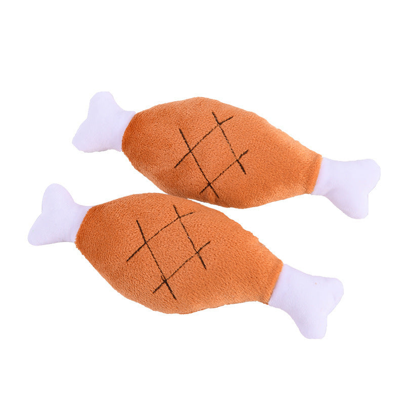 Bite-resistant Vocal Chicken Leg Pet Toy Interactive Training