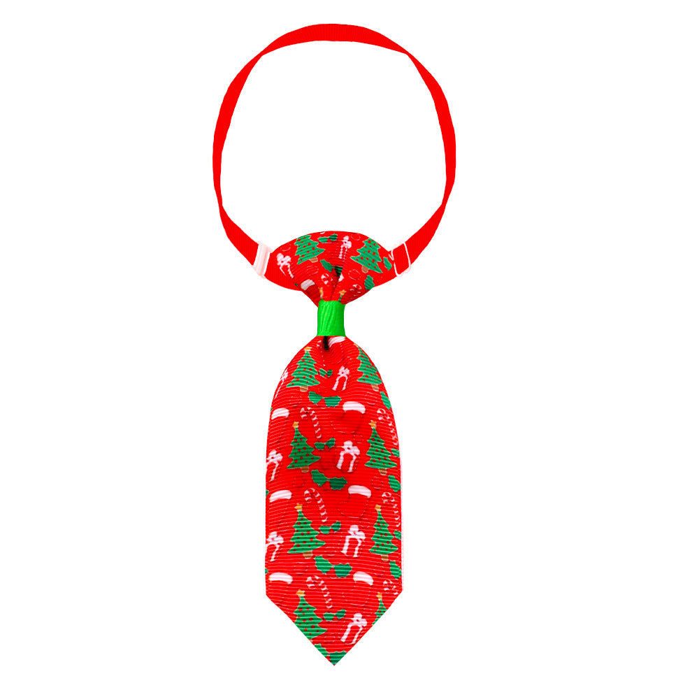 Pet Christmas Cute Printed Small Necktie